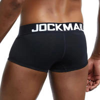 Marca JOCKMAIL, bragas masculinas, Boxers transpirables, ropa interior de algodón para hombres, bolsa convexa en U, calzoncillos sexis con estampado de hojas, pantalones cortos para el hogar - details 17
