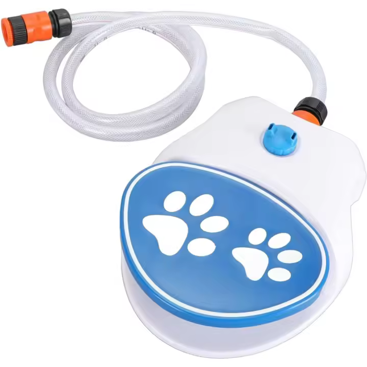Fuente De Agua para Perros, Dispensador De Agua para Mascotas, Fácil De Activar con La Pata divertida, Juguete - 1