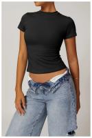 Camiseta de Yoga de Nylon Transpirable Cintura Delgada, Manga Corta, Entrenamiento en Gimnasio, Correr, Primavera/Verano Para Mujeres - details 21