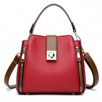 Bolso de hombro pequeño para mujer, bolso cruzado de cuero de PU de diseñador, bolso informal de color sólido - details 9