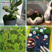 Musgo artificial 30/60 UDS, piedra artificial, decoración del hogar, manualidades creativas, plantas verdes simuladas, manualidades de jardín DIY - details 2