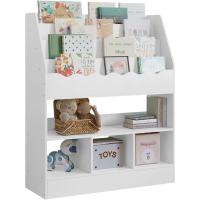 Librería Infantil Blanca Estante de Almacenamiento con 4 Niveles y Compartimentos para Jardín de Infantes y Habitación - details 0