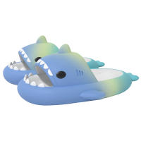 Pantuflas de Tiburón de Gradiente EVA para Verano 2024 Sandalias de Interior Suaves de Color Caramelo para Niños Solas Gruesas para Mujeres Hombres - details 13