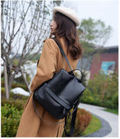 Mochila pequeña informal simple para mujer, bolso de hombro de cuero PU suave, bolso de trabajo vintage para mujer - details 17