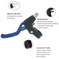 Palancas de freno de bicicleta, 2 piezas, aleación de aluminio, Universal, 4 dedos, 2,2 cm, se adapta a la mayoría de bicicletas, MTB, BMX, bicicleta de carretera, 1 par (Azul) - details 1