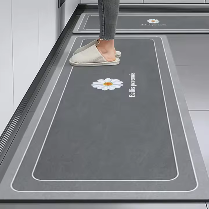 Alfombra de Cocina Absorbente de Agua de Secado Rápido para Sala de Estar Alfombra Antideslizante de Alta Calidad Alfombra Anti-suciedad - 1