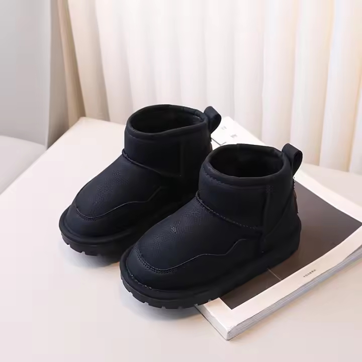 Botas de nieve estilo niña coreana, zapatos antideslizantes de suela suave, multifuncionales, informales, cálidas, de felpa, a la moda, novedad de invierno, - 1