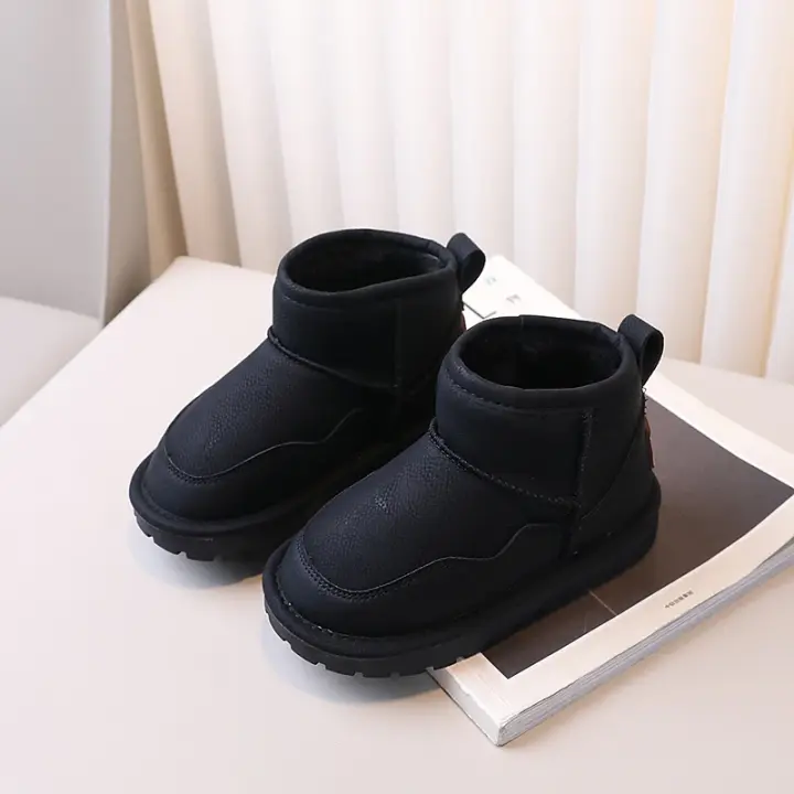 Botas de nieve estilo niña coreana, zapatos antideslizantes de suela suave, multifuncionales, informales, cálidas, de felpa, a la moda, novedad de invierno, - 1