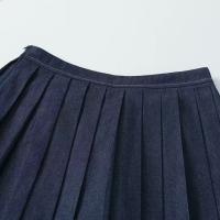 Vestido corto de mezclilla versátil de cintura alta estilo línea A de verano 2025. - details 8