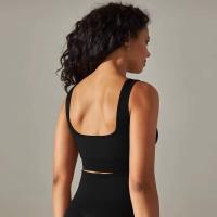 Sujetadores deportivos sin costuras para mujer, ropa interior a prueba de golpes para correr en el gimnasio, top corto, sujetador de yoga transpirable - details 2
