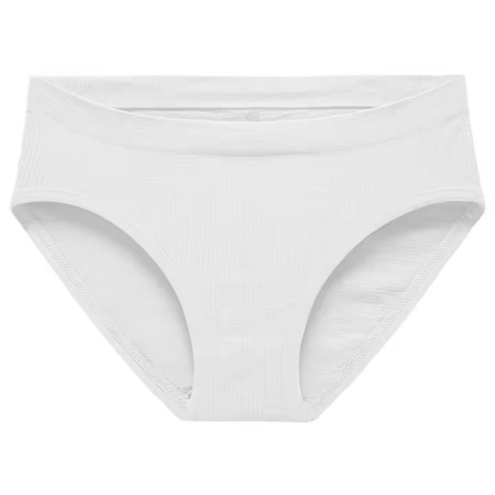 Ropa interior de algodón para mujer, bragas triangulares simples y transpirables de cintura media para niña - 1