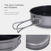 Boundless Voyage-sartén antiadherente de titanio con revestimiento de cerámica y mango plegable, plato para Picnic y acampada al aire libre - details 2