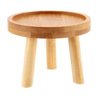 Soporte de madera para plantas, Base para maceta, taburete alto, balcón, suculenta, estante redondo para flores, interior y exterior - details 1