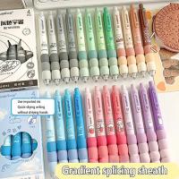 Bolígrafo de tinta azul y negra, bolígrafo de gel borrable con mango lavable, papelería de escritura para la escuela y la oficina, 4 unidades por lote - details 0