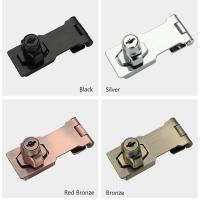 Cerraduras de cerrojo con llave de aleación de Zinc, sin perforaciones, hebilla de seguridad a prueba de golpes para el hogar y la Oficina, cobertizo, armario, cajón, armario, cerradura de puerta de madera - details 8