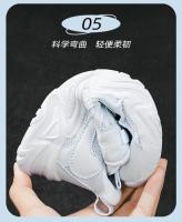 Zapatillas De Correr Para Niños 2023 Zapatos Deportivos Blancos Para Niños Y Niñas Casual Transpirables De Cuero Con Cordones Y Hebilla Adecuadas Para Otoño - details 8