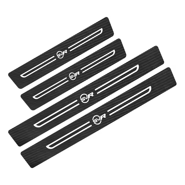 Pegatinas de Pedales de Umbral de Puerta de Coche de Fibra de Carbono Normales Productos para Land Rover Evoque, Discovery, Freelander, Autogigrafía, Velar - 1