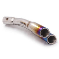 Silenciador de tubo de escape de doble orificio para motocicleta, silenciador Universal de 51mm, DB Killer para R3 Ninja ZX4R CBR125R DUKE - details 1