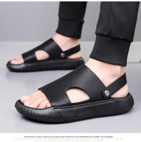 Sandalias de verano para hombre, nuevas, de suela suave, de piel suave, para playa, con suela gruesa - details 5