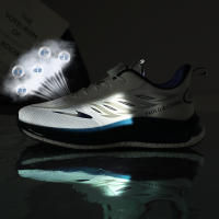 Malla Correr Zapatos Hombres Cien Casual Zapatillas Transpirable Absorción De Choque Con Luminoso - details 3