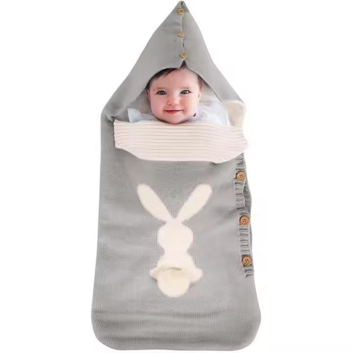 Liemuao-Saco de dormir Universal, Saco de dormir para bebé, invierno cálido de tejido polar suave - 1