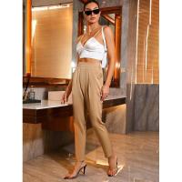 Pantalones rectos sueltos de cintura alta de moda coreana para mujer primavera-verano - details 9