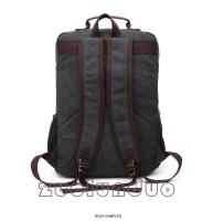 Bolso de Hombro Vintage de Lona PORCHEDDU Gran Capacidad para Hombres Bolsas Escolares para Adolescentes Mochila para Laptop - details 5