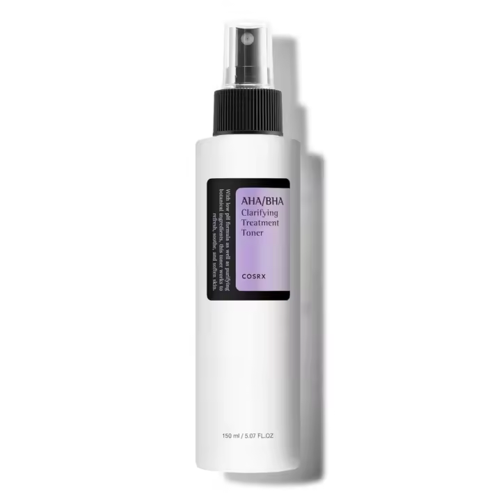 Tónico de tratamiento COSRX AHA/BHA 5,07 fl.oz/ 150 ml, spray exfoliante facial para puntos blancos, poros y piel desigual, tónico, no - 1