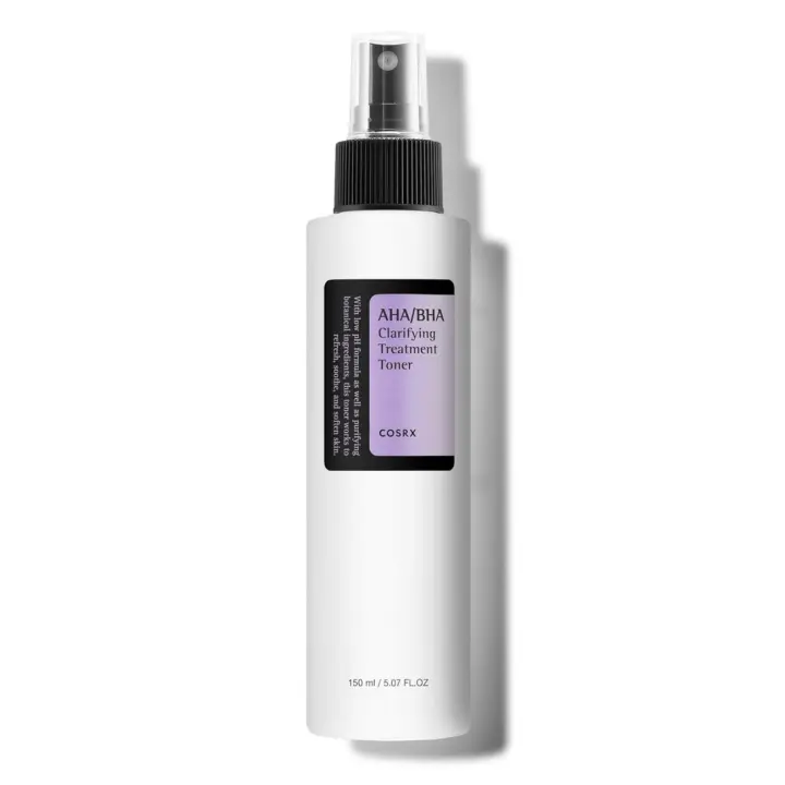 Tónico de tratamiento COSRX AHA/BHA 5,07 fl.oz/ 150 ml, spray exfoliante facial para puntos blancos, poros y piel desigual, tónico, no - 1