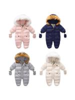 Pijamas calientes y gruesos para bebés, abrigos de lana con capucha interior, abrigos para niños y niñas, recién nacidos - details 2