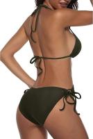 Traje de baño de vacaciones casual de bikini de tres puntos dividido para mujer profesional - details 6