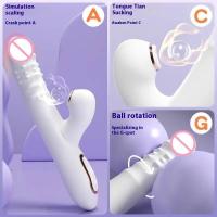 Empaquetado privado Vibrador SEXY Dildo de empuje múltiples modos de vibración/succión con lamiendo Juguetes flexibles giratorios automáticos para sexo femenino. - details 10