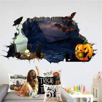 Juego de 4 piezas, fundas de almohada decorativas de Halloween 45x45 cm, material de poliéster - details 2
