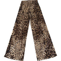 Pantalones Casuales Digitales con Estampado de Leopardo Cómodos y Cansados con Costura a Rayas de Otoño 2024 - details 5