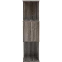 Estantería decorativa/estantes flotantes/Estantería de madera/Estantería con 4 estantes, oficina,modular, sala de estar, biblioteca - Display Shelf SRK-W3 - Marrón ceniza - details 62