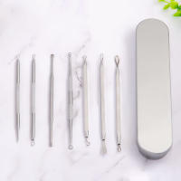 Acero inoxidable acné aguja set anti-acné clip de aguja de la belleza herramientas 7 PCS set - details 3