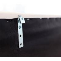 Cabecero tapizado acolchado para dormitorio, modelo Tablet largo en tela antimanchas gris antracita y medidas 151 x 125 cm para camas de 135 o 150 cm. - details 24