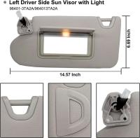Altima 2017 2013 2014 2015 2016 2018 Nissan coche con luz 96401-3TA2A 96400-3TA2A visera solar del lado del conductor del pasajero - details 3