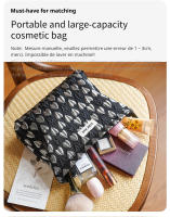 Bolsa de maquillaje de gran capacidad para mujer, bolso de cosméticos y productos para el cuidado de la piel, bolsa de almacenamiento, bolsa de aseo de viaje, embrague Simple - details 5