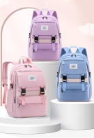 Mochila escolar para adolescentes, morral sencillo de color sólido para mujer, morral escolar juvenil para mujer - details 0