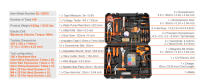 SucceBuy Tool Kit, un juego de herramientas manuales generales para el hogar de 146 piezas, equipado con un taladro eléctrico y un estuche de almacenamiento de herramientas - details 6