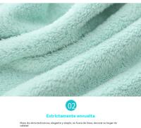 Juego de Toallas de baño de 30x60CM, suaves y absorbentes , vellón coral, para Deportes, Yoga, SPA, Fitness - details 5