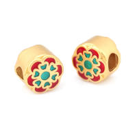 Pulseras de Brass Dorado Mate 4PCS Grande Agujero Abalorios para Hacer Joyas DIY - details 157