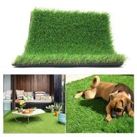 1 juego de tapetes artificiales para césped de mascotas verdes de 50/200 cm, utilizados para jardines al aire libre, campos deportivos tranquilos (sin residuos ni hierba caída) - details 1