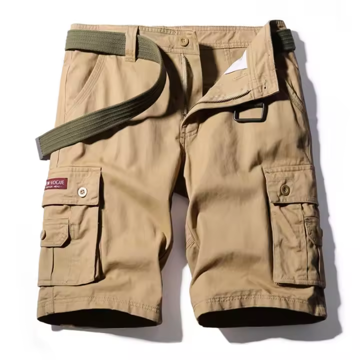 Pantalones Cortos Tácticos Transpirables para Hombre Verano 2025 con 6 Bolsillos Útiles - 1