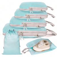 Organizador de Equipaje de Viaje Compressible Bolsas de Viaje Impermeables de Nylon con Bolsa de Mano Paquete de 6 Piezas - details 1