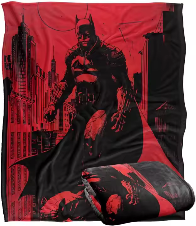 Manta Batman (2022), manta súper suave Jim Lee Art de tacto sedoso - 1