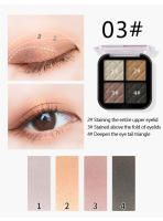Paleta de Sombras de Ojos de Luz Suave y Brillante Bsimone de Cuatro Colores - details 3