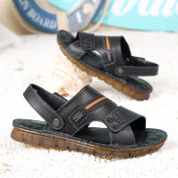 Nuevas Sandalias de Hombre de Cuero Genuino Suela Suave de Tendón de Res Cómodo para la Playa - details 1