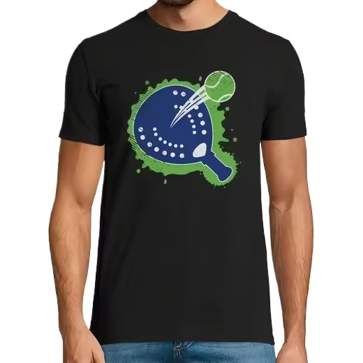 jugadores de pádel raqueta jugando pádel vintage,Camiseta de Pádel Divertido, ropa para exteriores - 1
